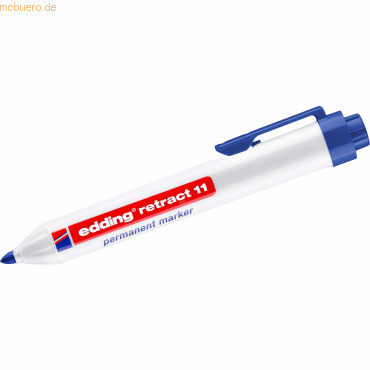 10 x Edding Permanentmarker edding retract 11 nachfüllbar Druckmechani 10 x Edding Permanentmarker edding retract 11 nachfüllbar Druckmechani von Edding