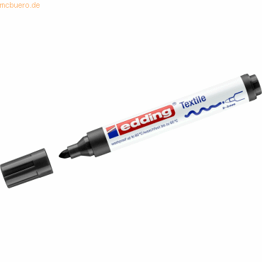 Edding Textilmarker edding 4500 creative Rundspitze 2-3mm schwarz Edding Textilmarker edding 4500 creative Rundspitze 2-3mm schwarz von Edding