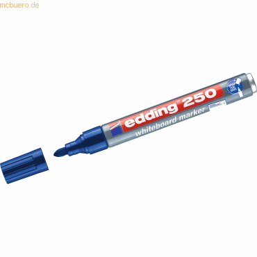 Edding Whiteboardmarker edding 250 nachfüllbar 1,5-3mm blau von Edding