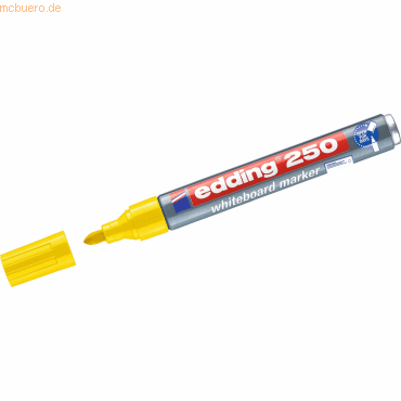 10 x Edding Whiteboardmarker edding 250 nachfüllbar 1,5-3mm gelb 10 x Edding Whiteboardmarker edding 250 nachfüllbar 1,5-3mm gelb von Edding