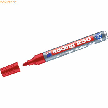 Edding Whiteboardmarker edding 250 nachfüllbar 1,5-3mm rot Edding Whiteboardmarker edding 250 nachfüllbar 1,5-3mm rot von Edding