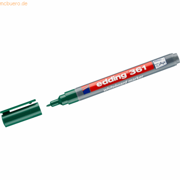 Edding Whiteboardmarker edding 361 nachfüllbar 1mm grün von Edding