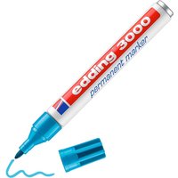 edding 3000 "Permanent-Marker" - Hellblau von Blau