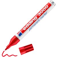 edding 3000 "Permanent-Marker" - Rot von Rot