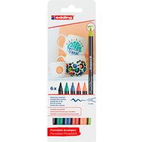 edding 4200 Porcelain brushpen "Vivid", 6er-Set edding 4200 Porcelain brushpen "Vivid", 6er-Set von Edding
