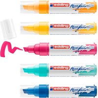 edding 5000 Acrylic "Acrylmarker - Abstrakt", Breit, 5er-Set von Multi