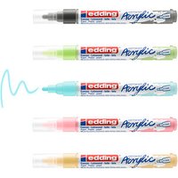 edding 5100 pastell Acrylstifte farbsortiert 2,0 - 3,0 mm, 1 Set von Edding