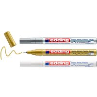 edding 780 Glanzlack-Marker Metallic, 3er-Set von Multi