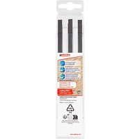 edding 8891 Bleistiftminen für Zimmermannsbleistift mit Druckmechanismus grau 10H 2,0 - 5,0 mm, 6 St. von Edding