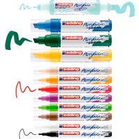 edding Acrylic "Acrylmarker - Basic", 12er-Set von Multi