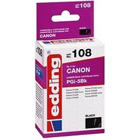 edding EDD-108  schwarz Druckerpatrone kompatibel zu Canon PGI-5 BK von Edding