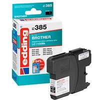 edding EDD-385  schwarz Druckerpatrone kompatibel zu brother LC-1100BK von Edding
