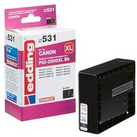 edding EDD-531  schwarz Druckerpatrone kompatibel zu Canon PGI-2500 XL BK von Edding
