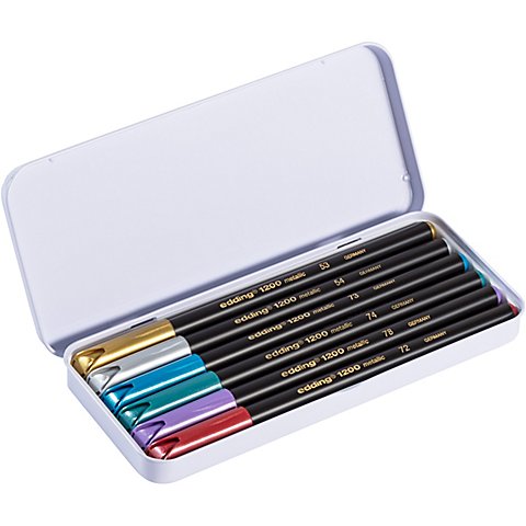 edding Filzstifte "Metallic", 6 Stifte edding Filzstifte "Metallic", 6 Stifte von Edding