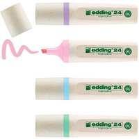 edding Highlighter 24 EcoLine pastell Textmarker farbsortiert, 4 St. von Edding