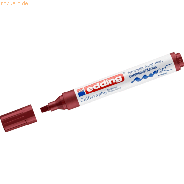 10 x edding Kalligrafiedding Marker creative edding 1455 1-5mm karmesi von Edding