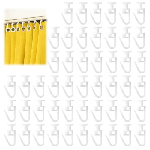 Gardinenhaken für Schienen 34mm, 50 PCS Gardinengleiter aus Kunststoff, Vorhanghaken für Wohnwagen, Gardinenröllchen Weiße, Wohnmobil Robuste Gardinenrollen, Gardienenrollhacken Für Caravan Gardinenhaken für Schienen 34mm, 50 PCS Gardinengleiter aus Kunststoff, Vorhanghaken für Wohnwagen, Gardinenröllchen Weiße, Wohnmobil Robuste Gardinenrollen, Gardienenrollhacken Für Caravan von Eddrfy