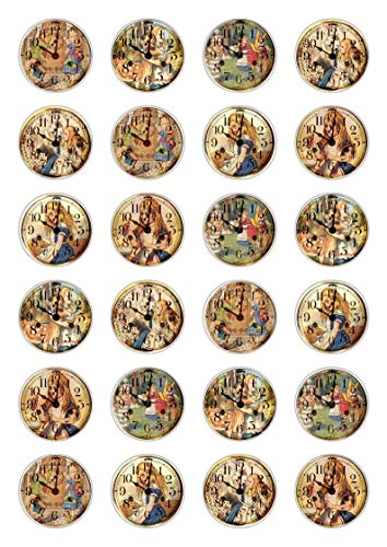 24 x Alice im Wunderland Tea Party Afternoon Tea Celebration Essbare Papier Cupcake Toppers Kuchen Dekorationen Geburtstag 24 x Alice im Wunderland Tea Party Afternoon Tea Celebration Essbare Papier Cupcake Toppers Kuchen Dekorationen Geburtstag von Ediblecakedecorations