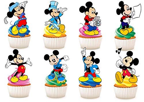 30 x Mickey Mouse fête Stand Up Comestible Papier pour Cupcakes gâteaux Décorations 30 x Mickey Mouse fête Stand Up Comestible Papier pour Cupcakes gâteaux Décorations von Ediblecakedecorations
