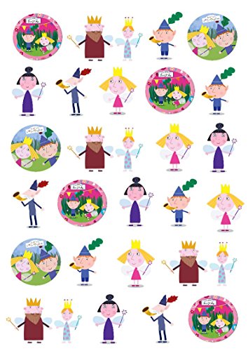 Ben and Holly's Little Kingdom Charaktere, essbar, Papier, 30 Stück von Ediblecakedecorations