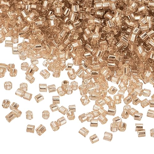 Edinstry Glasperlen, Mini-Röhrchen, lose Perlen, Glasperlen, Abstandshalter, Perlen für DIY-Armbänder und Halsketten, Schmuckherstellung, Großpackung, Silber-Champagner, 1,5 x 1,5 mm, 1400 Stück Edinstry Glasperlen, Mini-Röhrchen, lose Perlen, Glasperlen, Abstandshalter, Perlen für DIY-Armbänder und Halsketten, Schmuckherstellung, Großpackung, Silber-Champagner, 1,5 x 1,5 mm, 1400 Stück von Edinstry