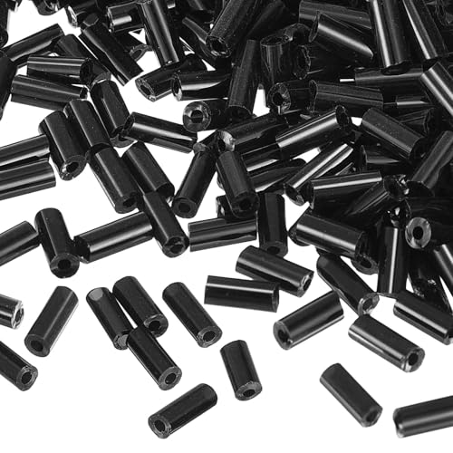 Edinstry Glasperlen, Mini-Röhrchen, lose Perlen, Glasperlen, Abstandshalter für DIY-Armbänder und Halsketten, Schmuckherstellung, Großpackung, Schwarz, 4 x 1,7 mm, 1300 Stück Edinstry Glasperlen, Mini-Röhrchen, lose Perlen, Glasperlen, Abstandshalter für DIY-Armbänder und Halsketten, Schmuckherstellung, Großpackung, Schwarz, 4 x 1,7 mm, 1300 Stück von Edinstry