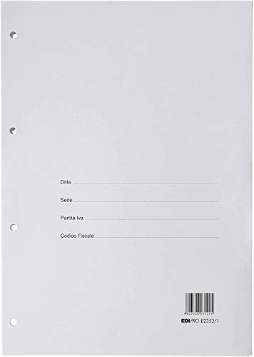 EDIPRO - E2352/1 - Flipcharts für soziale Bücher aus weißem Papier 90 g (100 Blatt) f.to 31 x 24,5 von Edipro