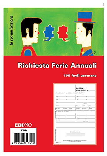 EDIPRO - E5170 - Ferienanforderungsblock 100 Blatt Hand f.to 14,8x22 von Edipro