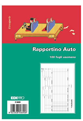 EDIPRO - E5669 - Kassenblock 100 Blatt Hand f.to 9,9 x 17 von Edipro