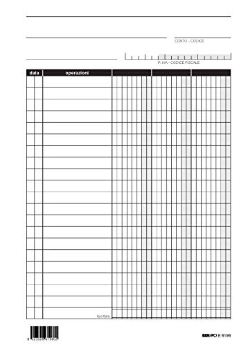 EDIPRO - E6196-100 Blatt Flipchart 3 Spalten 4 Loch f.to 29,7x21 von Edipro