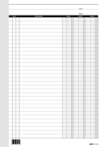 EDIPRO – E6253 – 100 bewegliche Blätter, zum Aufkleben/Festhalten 4 Löcher f.to 29,7 x 21 cm von Edipro