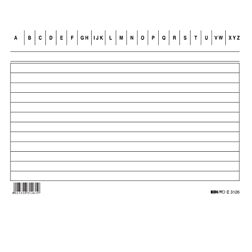 Edipro E3126VE 100 linierte Karten grün F.To 10,5 x 15 Edipro E3126VE 100 linierte Karten grün F.To 10,5 x 15 von Edipro
