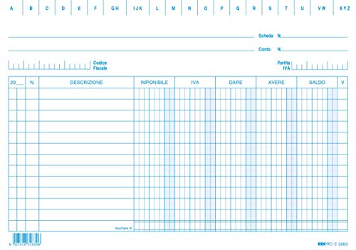 Edipro - E3283BL - 100 Karteikarten/Reader/Mehrwertsteuer blau f.to 15x21 von Edipro