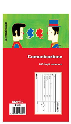 Edipro E5693 Kommunikationsblock, 100 Blatt, für die Verwendung mit der Hand F.To 14,8 x 22 von Edipro