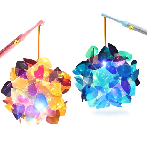 Editbar 2 Stück Laternen Bastelset für Kinder mit Laternenstab, DIY Selbstgebaute Laterne, Tragbare Multicolor Laterne für Kinder, Kurz Laternenstab für St. Martin,Weihnachten,Halloween & Kinderpartys Editbar 2 Stück Laternen Bastelset für Kinder mit Laternenstab, DIY Selbstgebaute Laterne, Tragbare Multicolor Laterne für Kinder, Kurz Laternenstab für St. Martin,Weihnachten,Halloween & Kinderpartys von Editbar