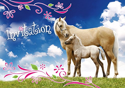 Edition Colibri (10780 FR 10 Einladungen auf Französisch Pferde/Reiten: Set mit 10 zarten und illustrierten Einladungskarten mit Pferden für einen Mädchengeburtstag Edition Colibri (10780 FR 10 Einladungen auf Französisch Pferde/Reiten: Set mit 10 zarten und illustrierten Einladungskarten mit Pferden für einen Mädchengeburtstag von Edition Colibri