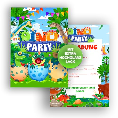 Edition Colibri 10 Geburtstagseinladungskarte für Mädchen und Jungen, Dinosaurier, Dino-Babies, Dinos, Einladung zum Kindergeburtstag Edition Colibri 10 Geburtstagseinladungskarte für Mädchen und Jungen, Dinosaurier, Dino-Babies, Dinos, Einladung zum Kindergeburtstag von Edition Colibri