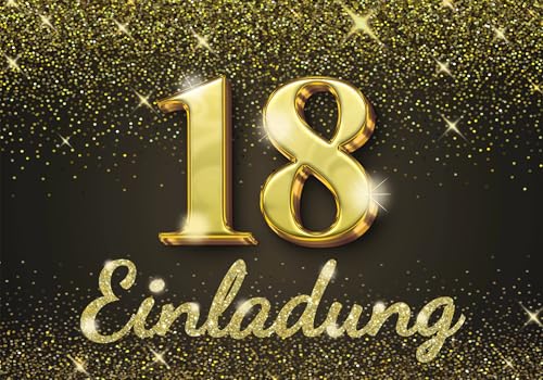 Edition Colibri Einladungskarten Geburtstag, 10 Stück, Format A6, Karten-Set, Einladung zum Beschriften, Party (Gold glitzer, 18) Edition Colibri Einladungskarten Geburtstag, 10 Stück, Format A6, Karten-Set, Einladung zum Beschriften, Party (Gold glitzer, 18) von Edition Colibri