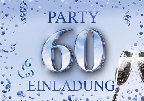 Edition Colibri Einladungskarten Geburtstag, 10 Stück, Format A6, Karten-Set, Einladung zum Beschriften, Party (Blau, 60) Edition Colibri Einladungskarten Geburtstag, 10 Stück, Format A6, Karten-Set, Einladung zum Beschriften, Party (Blau, 60) von Edition Colibri