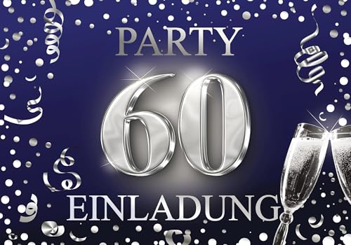 Edition Colibri Einladungskarten Geburtstag, 10 Stück, Format A6, Karten-Set, Einladung zum Beschriften, Party (Dunkelblau silber, 60) Edition Colibri Einladungskarten Geburtstag, 10 Stück, Format A6, Karten-Set, Einladung zum Beschriften, Party (Dunkelblau silber, 60) von Edition Colibri