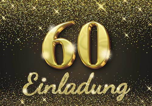 Edition Colibri Einladungskarten Geburtstag, 10 Stück, Format A6, Karten-Set, Einladung zum Beschriften, Party (Gold glitzer, 60) Edition Colibri Einladungskarten Geburtstag, 10 Stück, Format A6, Karten-Set, Einladung zum Beschriften, Party (Gold glitzer, 60) von Edition Colibri