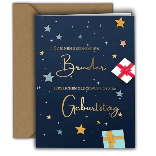 Edition Colibri Geburtstagskarte für Bruder – FÜR EINEN BESONDEREN BRUDER – Glückwunschkarte für Jungen&Männer I Premium Klappkarte mit Umschlag I A6 Edition Colibri Geburtstagskarte für Bruder – FÜR EINEN BESONDEREN BRUDER – Glückwunschkarte für Jungen&Männer I Premium Klappkarte mit Umschlag I A6 von Edition Colibri