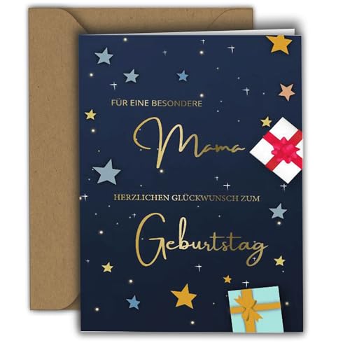 Edition Colibri Geburtstagskarte für Mama – FÜR EINE BESONDERE MAMA – Glückwunschkarte für Mutter I Premium Klappkarte mit Umschlag I Glückwunschkarte Mutti, Mutter, A6 von Edition Colibri