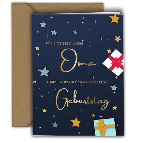 Edition Colibri Geburtstagskarte für Oma – FÜR EINE BESONDERE OMA – Glückwunschkarte für Großmutter I Premium Klappkarte mit Umschlag I Glückwunschkarte Omi, Oma, A6 von Edition Colibri