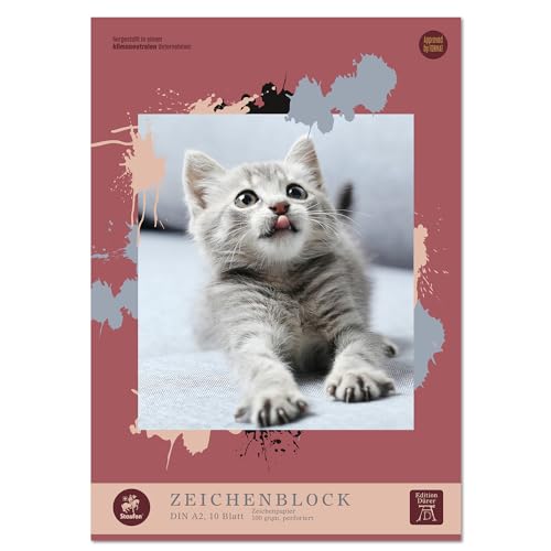 Edition Dürer Zeichenblock A2 10 Blatt 100 g/m² perforiert, Malblock für Kinder und Erwachsene von Edition Dürer