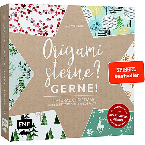 Block "Origamisterne – Natural Christmas" von Edition Fischer