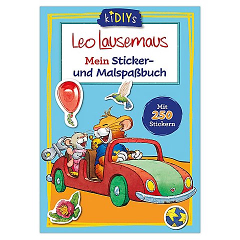 Buch "Leo Lausemaus Mein Sticker- und Malspaßbuch" von Édition Helmut Lingen