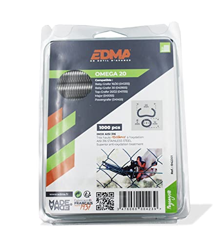 OMEGA 20 ZAUNRINGE - Edelstahl AISI 316 - x 1000 Stk. OMEGA 20 ZAUNRINGE - Edelstahl AISI 316 - x 1000 Stk. von Edma