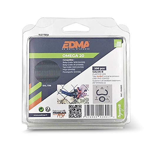 Omega 20 Zaunringe - Verzinkt Grau - 200 Stück Omega 20 Zaunringe - Verzinkt Grau - 200 Stück von Edma