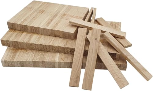 Holzklötzchen zum basteln 100 Stück Bastelklötzchen, Bastelholz, Holzklötzchen zum basteln geeignet für Fensterbank Verkleidung innen und DIY Holzklötze Projekte 22 x 8 x160 mm Klötzchen zum basteln von EdpaS